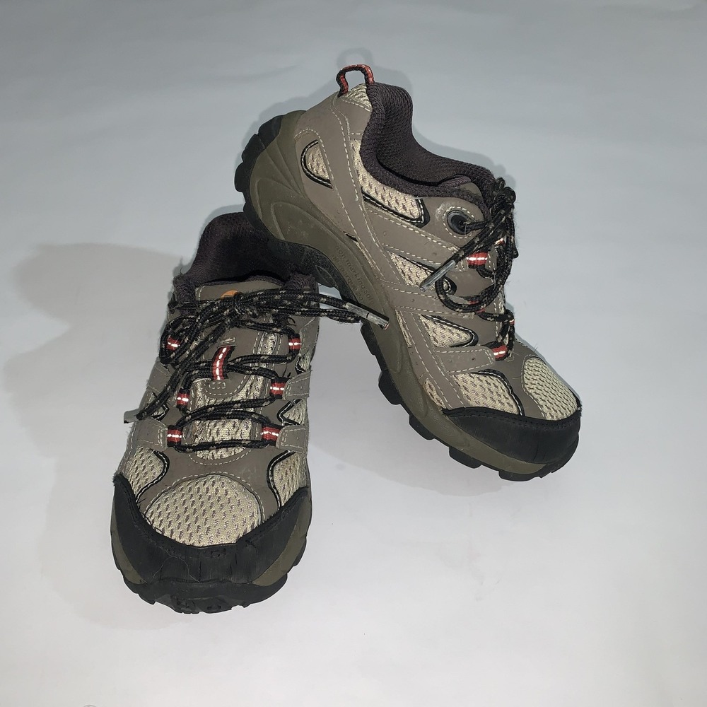 Merrell Shoes Kids Size 12.5 Brown Mesh Lace Up Hiking Trail Outdoor Sneakers